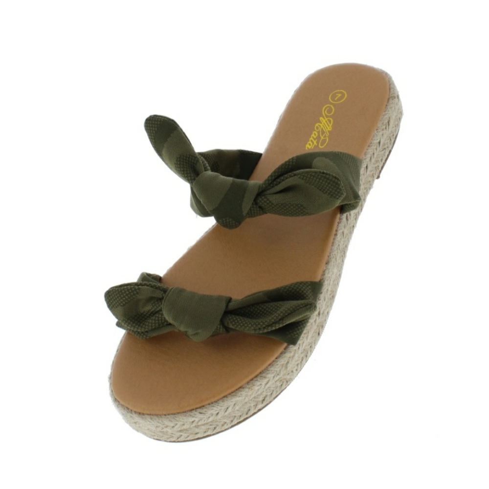 Boutique Camo Espadrille Sandals